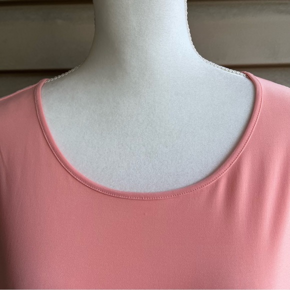 •ROZ & ALI•  Peach Three Quarter Sleeve Pullover Top - Size 1X - Picture 3 of 8
